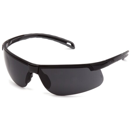 Pyramex Ever-Lite, Safety Glasses, Anti-Scratch, Dark Gray Lens, Black Frame, Half-Frame SB8623D